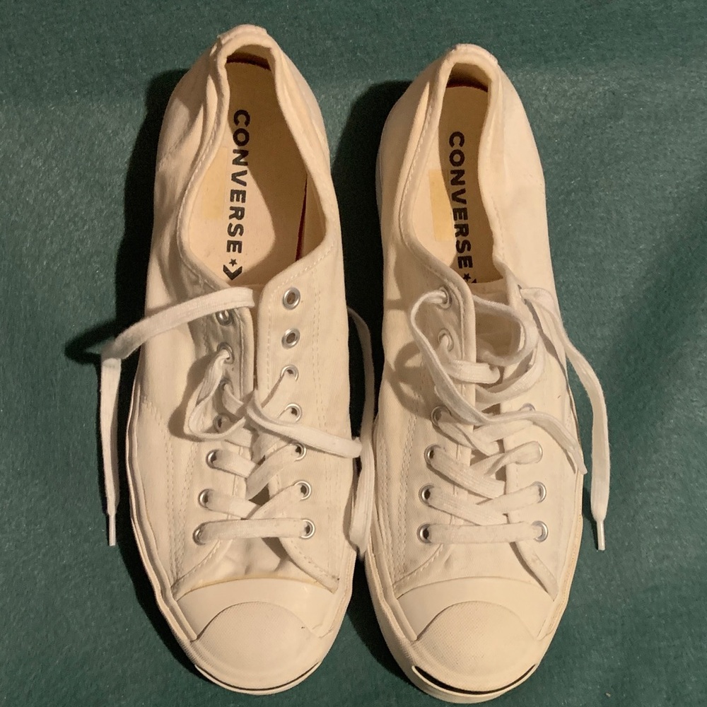 Converse Cream Low Top Canvas Sneakers
